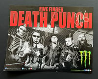 Five Finger Death Punch 5FDP signed 8x10 Ivan Moody, Jason Hook, Zoltan Bathory