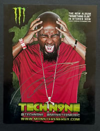 TECHN9NE signed 8x10 color promo photo, Monster Energy