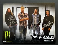 FUEL Brett Scallions signed 8x10 color promotional photo Monster Energy