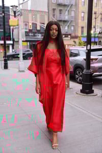 Image 5 of EVE LUXURY  CAFTAN RED