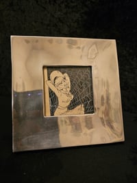 Image 2 of Framed Vintage Erotic strip page with preserved spider web - 1