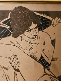 Image 4 of Framed Vintage Erotic strip page with preserved spider web - 2