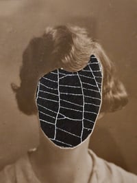 Image 4 of Vintage postcard faceless girls" - With Preserved Web 