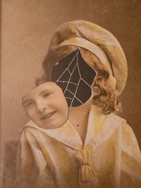 Image 3 of Vintage postcard faceless girls - Beautiful preserved web