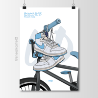 Image 1 of Sneaker Poster Jordan Air Ship x Nigel Sylvester “Bike Air” F&F