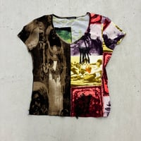 Image 1 of italian portrait mesh top