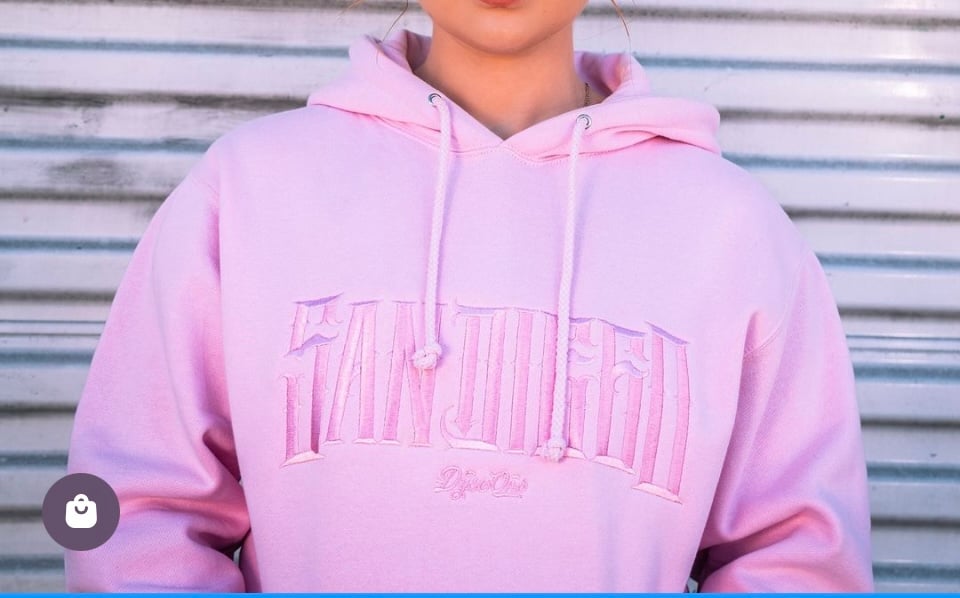 Pink hoodie