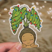 Image 2 of Pāpale Pēpē Kalikimaka Kalo Sticker