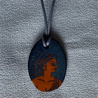 Image 1 of Indigo Terracotta Aphrodite Pendant