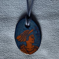 Image 1 of Indigo Terracotta Artemis Pendant