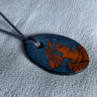 Image 2 of Indigo Terracotta Artemis Pendant