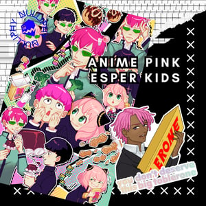 Anime Esper Kids Prints & Sticker