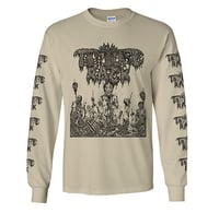 Image 2 of Torture Rack " Pit of Limbs " Longsleeve Sand T-shirt with Sleeve prints