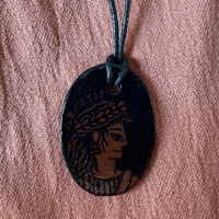 Black Terracotta Demeter Pendant