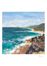 Image 2 of Art Print by Jenny Shaw- Foam plays around the rocks 