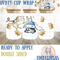 Cinnamon Roll Holiday UVDTF cup wrap 