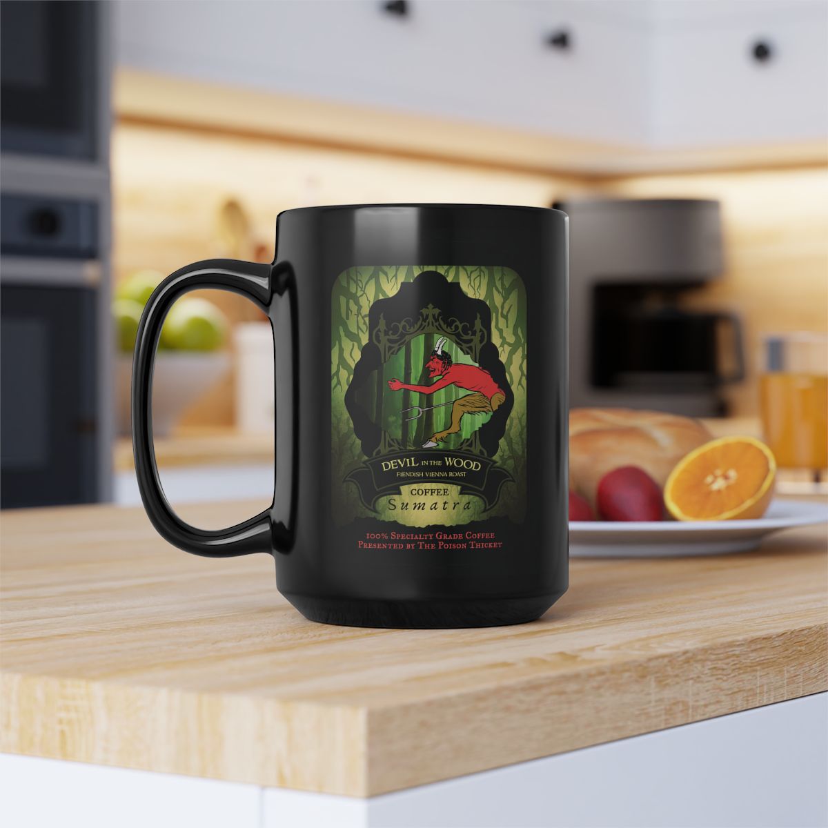 Image of Devil in the Wood Fiendish Sumatra | 15oz Black Mug