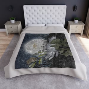 Image of Under Cover of Darkness | Crushed Velvet Throw Blanket