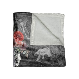 Image of Queen of the Unseen | Crushed Velvet Throw Blanket