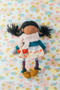 Image 1 of Willa - Wool Filled Sculpted Sock Waldorf Inspired Doll