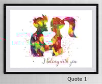 Image 1 of Fry and Leela Futurama Inspirational Quote Poster - Choose Your Favorite Quote 