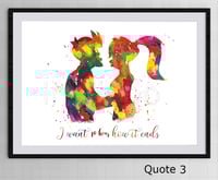 Image 3 of Fry and Leela Futurama Inspirational Quote Poster - Choose Your Favorite Quote 