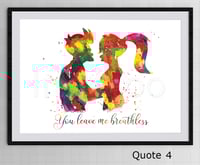 Image 4 of Fry and Leela Futurama Inspirational Quote Poster - Choose Your Favorite Quote 
