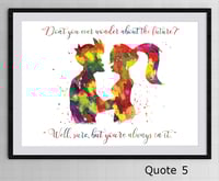 Image 5 of Fry and Leela Futurama Inspirational Quote Poster - Choose Your Favorite Quote 