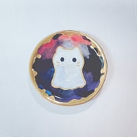 Image 6 of Mini ghost cat ring dishes choose your design (2.5 inches diameter) 