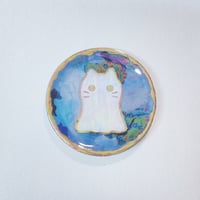 Image 7 of Mini ghost cat ring dishes choose your design (2.5 inches diameter) 