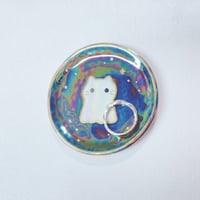 Image 12 of Mini ghost cat ring dishes choose your design (2.5 inches diameter) 