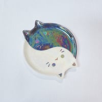 Image 7 of Glow in dark ying and yang cat mini ring dishes choose your design (2.5 inches diameter)