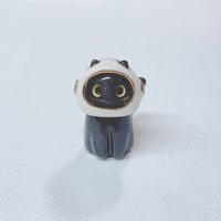 Image 1 of Black cat with astronaut helmet ceramic figurine (slightly discount)