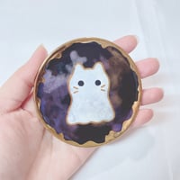 Image 3 of Ghost Cat Trinket Dishes choose your design 