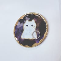 Image 4 of Ghost Cat Trinket Dishes choose your design 