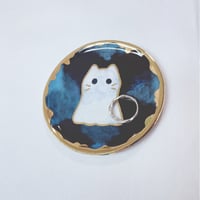 Image 6 of Ghost Cat Trinket Dishes choose your design 