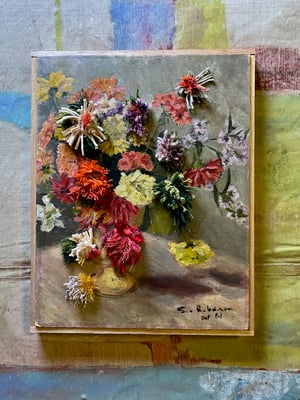 Image of altered perspective painting - bouquet no. 1 