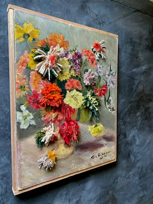 Image of altered perspective painting - bouquet no. 1 