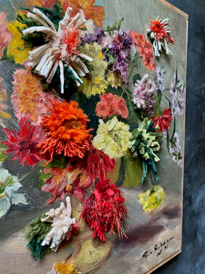 Image of altered perspective painting - bouquet no. 1 