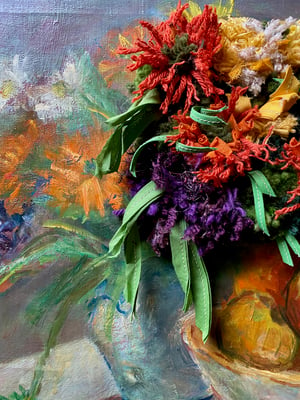 Image of altered perspective painting - bouquet no. 2 