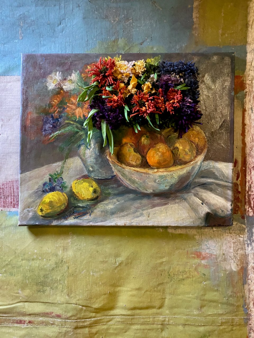 Image of altered perspective painting - bouquet no. 2 