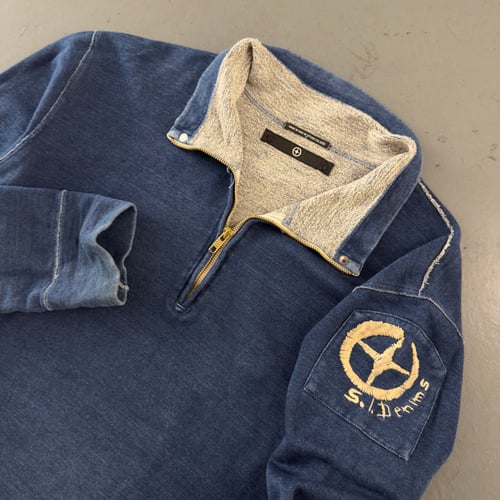 Image of Early 2000s Stone Island Denims 1/4 Zip, size medium