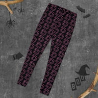 Image 1 of Pink Plastic Fang Black Leggings