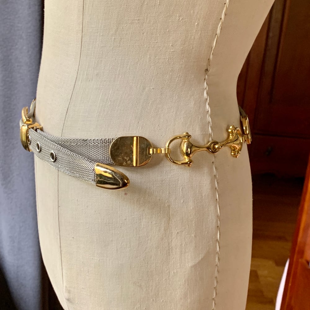 Mesh Horsebit Belt