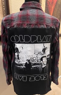 Vintage Red/Black/Gray Shirt Coldplay