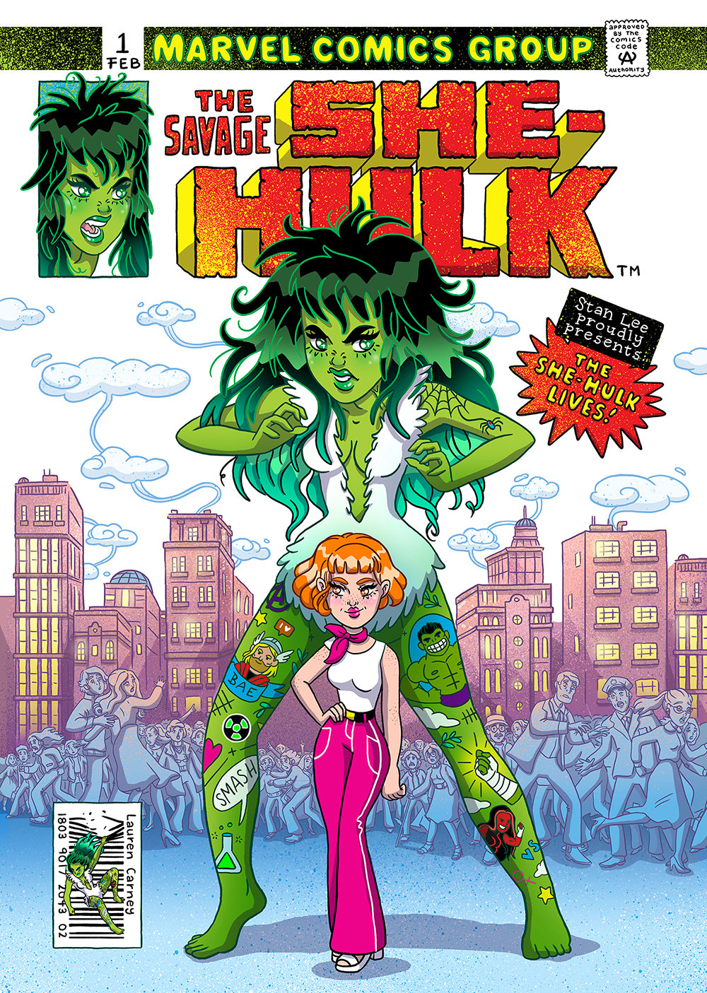 Image of She Hulk - Official Marvel Collaboration Print