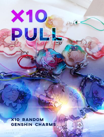 Image of x10 Pull Genshin Charm Mystery bag