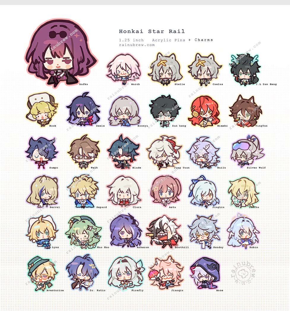 Image of x10 Pull Genshin Charm Mystery bag