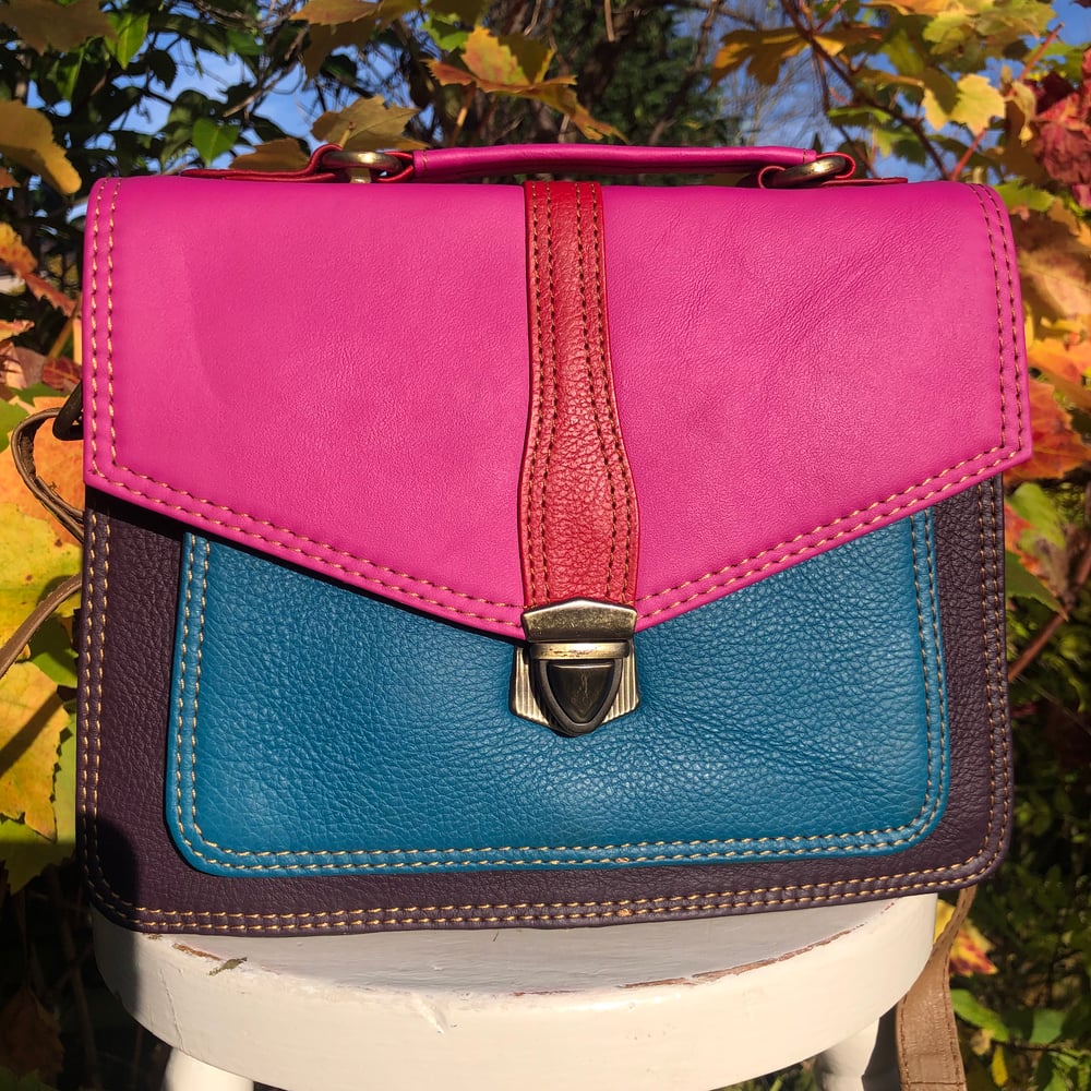 Image of Harlequin Collection Multicoloured Recycled Leather - #11F/1