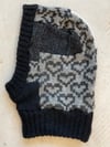 Patchwork balaclava mohair knit no 11.04